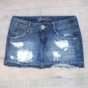 Guess jean mini skirt